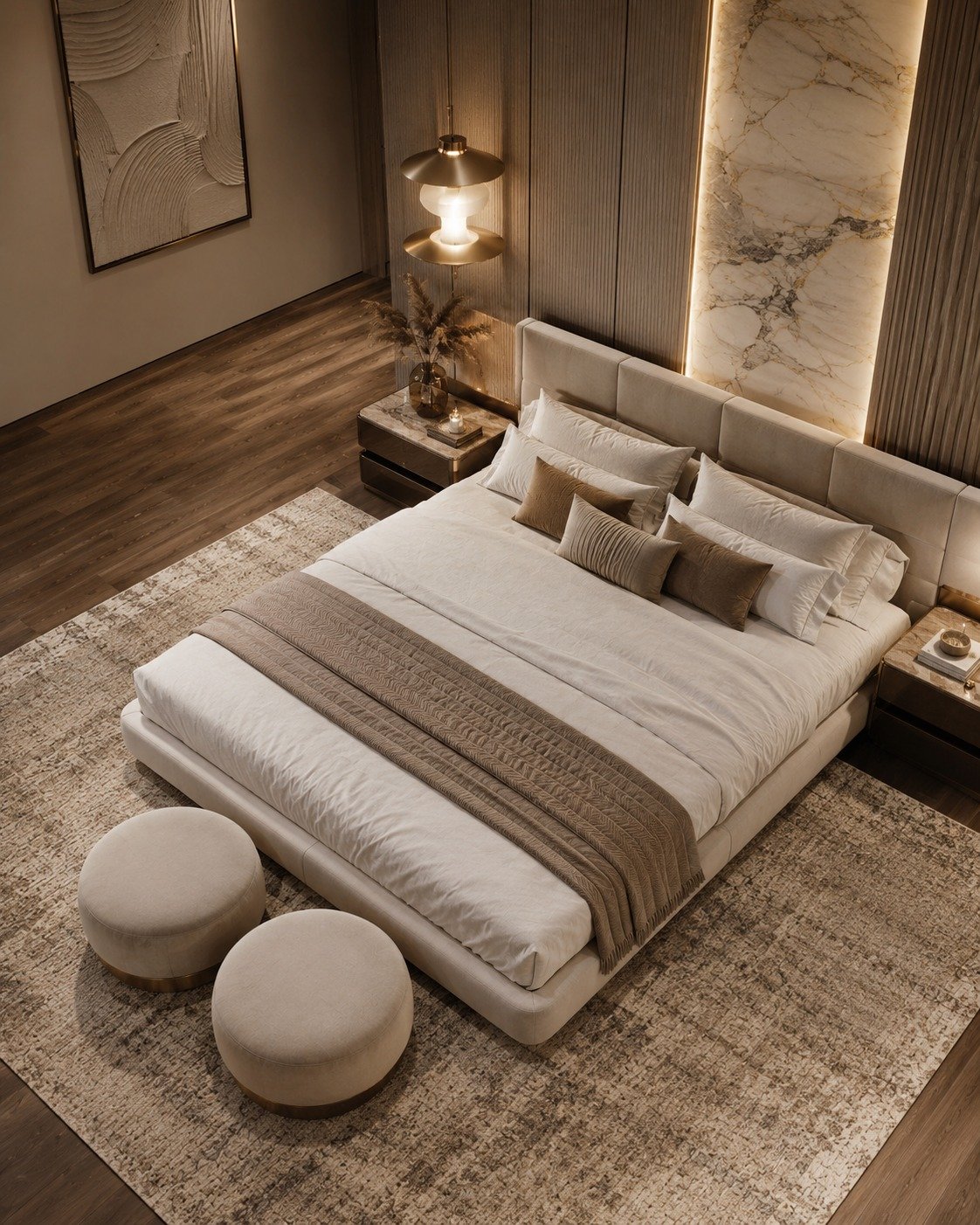 Master bedroom suite interior by Tviara Studio, Dubai